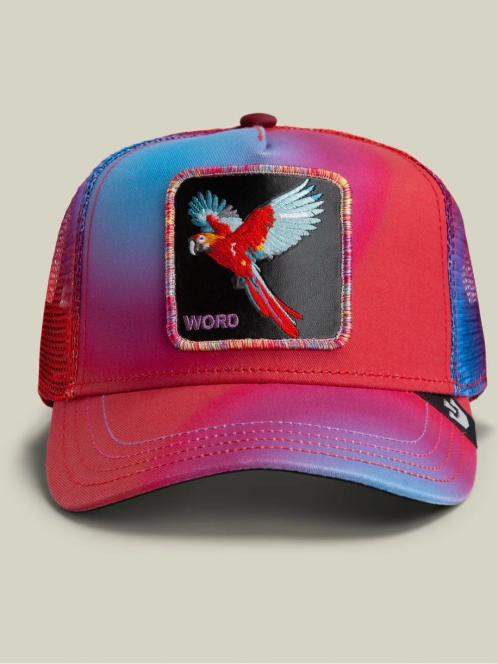 Goorin Bros. "BIRD IS THE WORD!" Word. 
Trucker Hat.  Mesh SnapBack NWT
